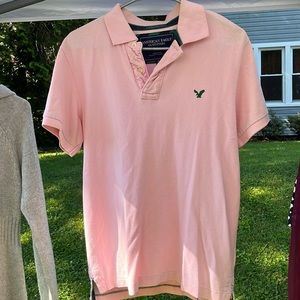 American Eagle vintage fit pink polo
